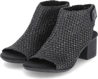 Produktbild von Rieker Damen Schaftsandalette 5665-36, 5665-37, 5665-38, 5665-39, 5665-40, 5665-41, 5665-42, 21139-37, 21139-38, 21139-39, 21139-40, 21139-41 RIE-64670 schwarz/schwarz 39