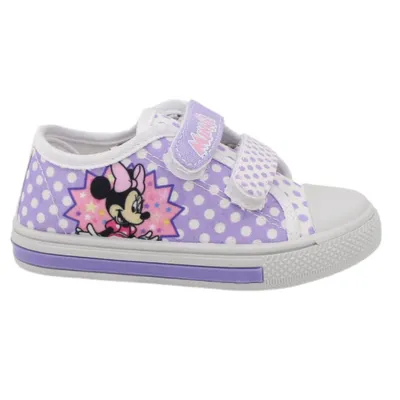 Produktbild von Minnie Mouse Lila gepunktete Leuchtschuhe aus Canvas, Größe 27