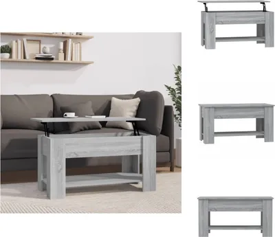 Obrázek produktu pro vidaXL Konferenční stolek šedý Sonoma 101x49x52 cm materiál na bázi dřeva - Konferenční stolky