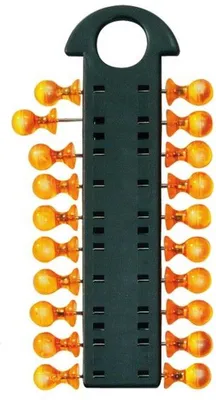 Produktbild von Pinwand/Markierungsnadel-Magazin 8x14mm inkl. 20 Pins kristallorange