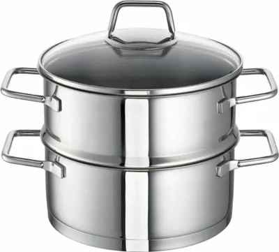 Immagine prodotto di Schulte-Ufer Alles-Dämpfer Wega, Dampfgarer, Dampftopf, Edelstahl 18/10, 20 cm, 00126-20