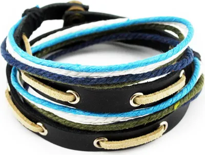 Produktbild von axy Armband Lederarmband Wickelarmband Echtlederarmband für Herren Damen Männer Jungen Armschmuck TWIC11