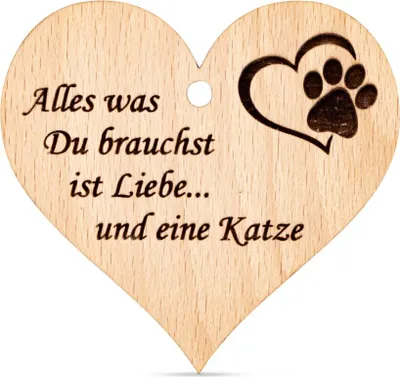 Produktbild von Anhänger Liebe & eine Katze