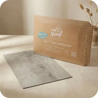 Produktbild von Muster Klebe Vinylboden Eiche silbergrau Eik Holzoptik Designboden