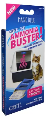 Produktbild von Catit Magic Blue Ammoniak-Buster, Geruchsfilter für Katzentoiletten, Einmalset m