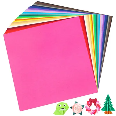 Immagine prodotto di Omgoods - Set di 80 fogli di cartoncino colorato, dimensioni 30,5 x 30,5 cm, ideali per progetti creativi