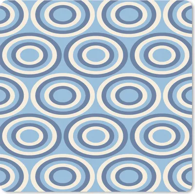 Produktbild von MuchoWow® Mauspad Mousepad Kreis - Blau - Muster 30x30 cm - Mousepads - Maus Mat - Pad - Mausunterlage - Gaming
