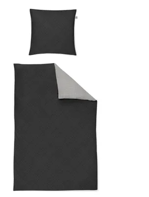 Produktbild von Irisette Edel-Flanell Bettwäsche-Garnitur Mads-K-8414 Größe 135x200+80x80 cm Farbe grau-11