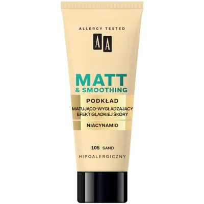 Immagine prodotto di AA Make Up Matt Foundation Fondotinta opacizzante e levigante 105 Sand 30ml