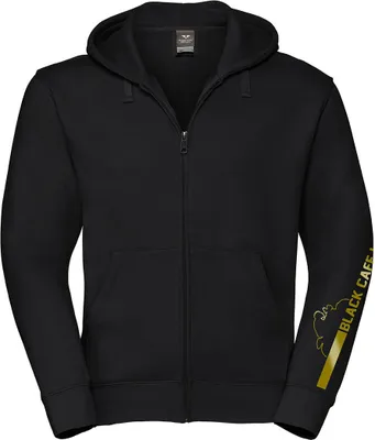 Produktbild von Black-Cafe London Retro Stripe Zip Hoodie, schwarz/gold, S