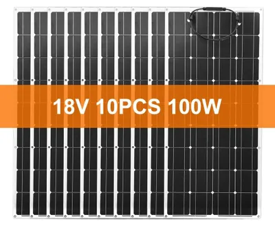 Produktbild von Solarpanel, flexibles Design, hohe Effizienz, 10PC 100w