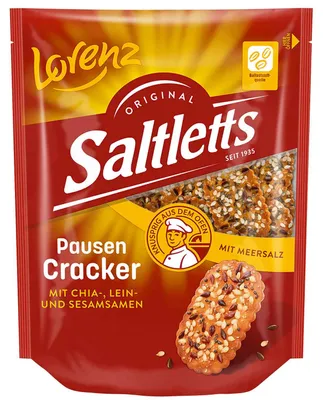 Immagine prodotto di Lorenz Saltletts snack cracker integrali con pretzel croccanti 100g