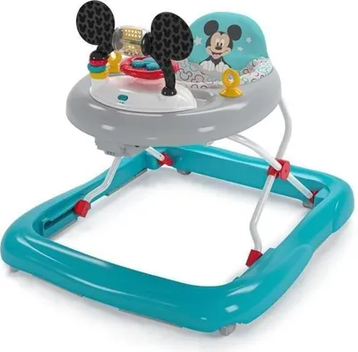 Immagine prodotto di Girello, Disney Baby Mickey, 2 in 1, giocattoli rimovibili, regolabile, pieghevole