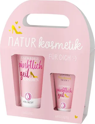 Produktbild von LA VIDA Kosmetikset 'Geschenk fÃ1/4r Dich - Entweder pÃ1/4nktlich oder geil aussehen' 2-teilig 412159