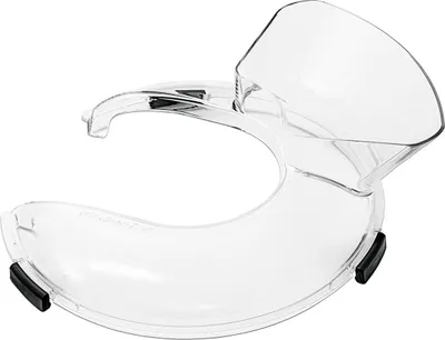 Produktbild von KitchenAid Spritzschutz 5KSMBLPS für Küchenmaschinen, transparent, Kunststoff, mit Einfüllschute, 254x287x76 mm