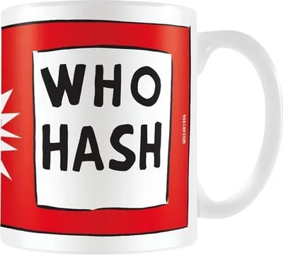 Obrázek produktu pro Grinch - hrnek na kávu "Who Hash" PM11124 (jedna velikost) (červená/bílá/černá)