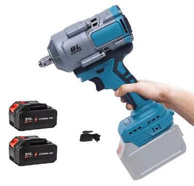 Produktbild von Schlagschrauber, 3000 Nm Drehmoment, bürstenloser Motor, 2 Batterien, EU