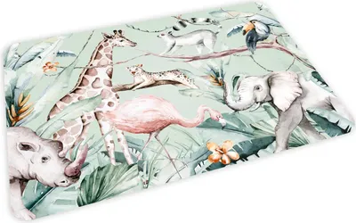 Produktbild von stabiles Vinyl Tischset Tiere Kinder Platzset abwaschbar