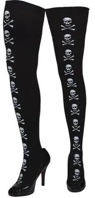 Produktbild von Strumpfhose Totenkopf