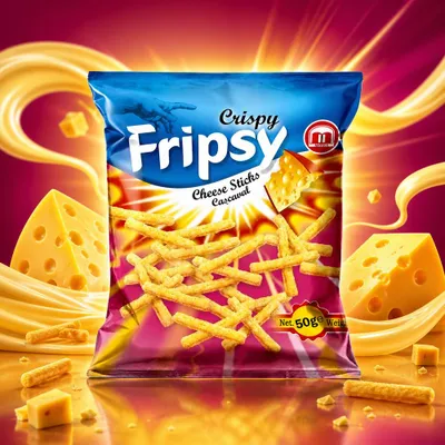 Obrázek produktu pro Fripsy, křupavé tyčinky s příchutí sýra, 50 g