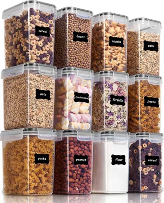 Produktbild von Kunststoffbehälter für Getreide und Mehl, BPA-frei, 3er-Set