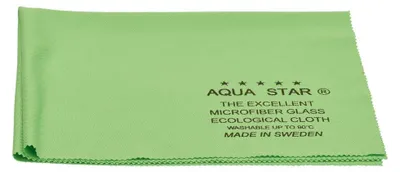 Produktbild von AquaStar Mikrofaser Reinigungstuch - Grün, 40x50cm, feinste Struktur für streifenfreies Polieren von Spiegeln & Glas