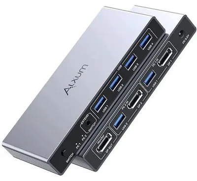 Zdjęcie produktu dla Przełącznik kvm HDMI 2 komputery 1 monitor 4K 60HZ USB 3.0