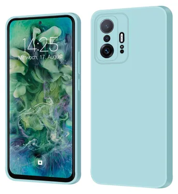 Produktbild von Hülle für Xiaomi 11T / 11T Pro Case Cover Bumper Smartphone Softgrip Schutzhülle Farbe: Hellblau