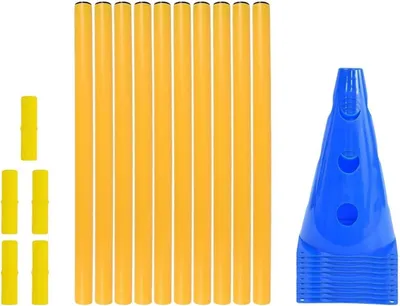 Image de Kit d'agilité pour chiens - Parcours d'obstacles pour chiens - Entraînement canin en extérieur - Obstacles réglables - 2,2 kg - Non spécifié