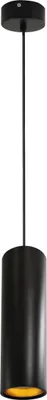 Zdjęcie produktu dla Lampa wisząca LATI czarno-złota 1xGU10x8W metal wym:120x8x8cm IP20 Polux
