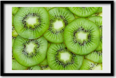 Produktbild von Bild 60x40 MDF-Rahmen, Wandkunst Kiwi