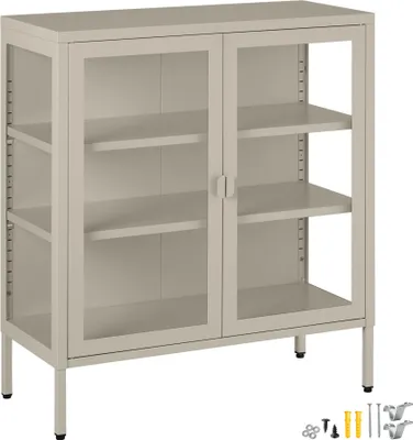 Image de vitrine métallique - taupe