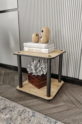 Obrázok produktu pre Skye Decor, kvalitný príkonový stolík, buk, 34 x 38 x 34 cm | 100% MDF, robustné nohy | Moderný škandinávsky štýl, ideálny do obývačky a spálne.