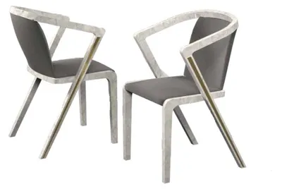 Produktbild von Luxus Stuhl Modernen Design Esszimmer Lehnstuhl Stühle Polster Möbel