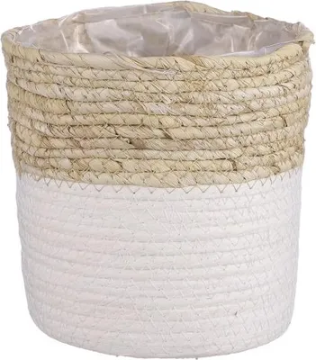 Produktbild von Mica Übertopf Korb Rachel Ø 18 x 18 cm weiß