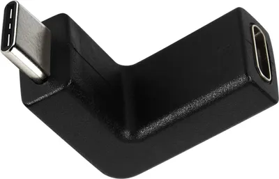 Produktbild von Avizar, Kompakter abgewinkelter Adapter (USB-C auf USB-C, 90°), Schwarz