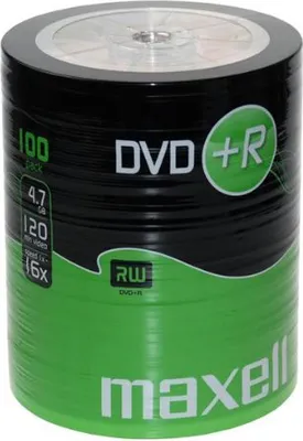 Produktbild von maxell DVD+R 120 minut 4,7 GB danych 16x 100 shrink