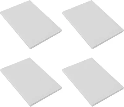 Imagen del producto de Juego de 10 bloques de goma suave para sellos, ideales para grabar fácilmente y crear sellos personalizados y para técnicas de grabado. (Blanco)