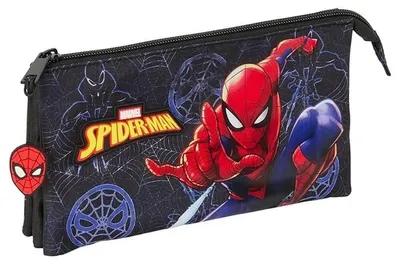 Productafbeelding van Safta Triple Spider-Man Attack Etui, zwart. Mannen, zwart, one size