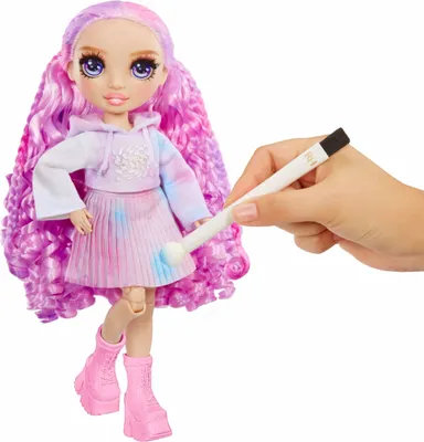 Zdjęcie produktu dla Rainbow High WaterColor & Create Dolls- Purple Eyes, Lalka modowa, Damski, 4 lat(a), Różne kolory