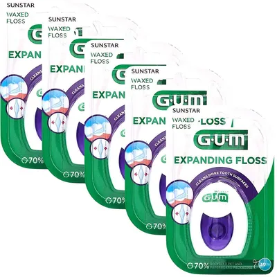 Produktbild von 5x GUM Expanding Floss Zahnseide 5x 30 m