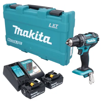Image de Perceuse-visseuse sans fil Makita DDF 482 RGK 18 V 62 Nm + 2 batteries 6,0 Ah + chargeur + mallette