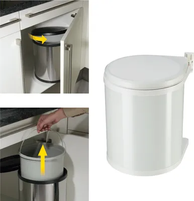 Produktbild von Hailo Inneneimer 15l aus Kunststoff hellgrau für Compact-Box 15/M