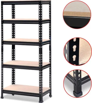 Produktbild von Yaheetech Lagerregal 150 x 70 x 30 cm Schwerlastregal 750kg Steckregal 5 MDF-Platten Kellerregal Werkstattregal