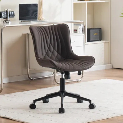 Produktbild von Ergonomischer Bürostuhl - Bürostuhl mit Rollen - Drehstuhl - Arbeitshocker - Computerstuhl