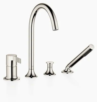 Immagine prodotto di Dornbracht VAIA Mitigeur de bain à 4 trous pour montage sur bord de baignoire ou sur bord de carrelage, saillie 220mm, 27632809-08, 27632809-08