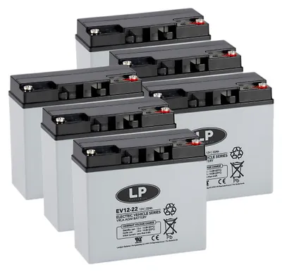 Produktbild von Bleiakku 72V 22Ah (6x 12V 22Ah) kompatibel SXT Raptor V3 zyklenfest