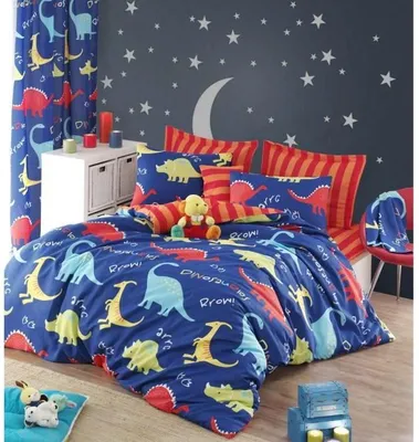 Obrázek produktu pro Sada ložního prádla, 220 x 240 cm, 65 % bavlna, 35 % polyester, 2 povlaky na polštáře 60 x 60 cm, modrá barva