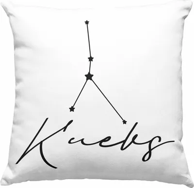 Produktbild von Trendation - Krebs Sternzeichen Deko-Kissen mit Füllung 40x40 Geschenk Horoskop Tierkreiszeichen (Rosa)