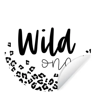 Obrázok produktu pre MuchoWow® Nálepka na tapetu - Príslovia - Wild one - Citáty - 80cm
